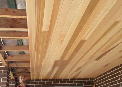 Cedar ceiling by eddy's Timber Flooring, Sydney