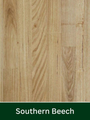 Wood flooring sample in Southern Beech finish showing natural grain patterns